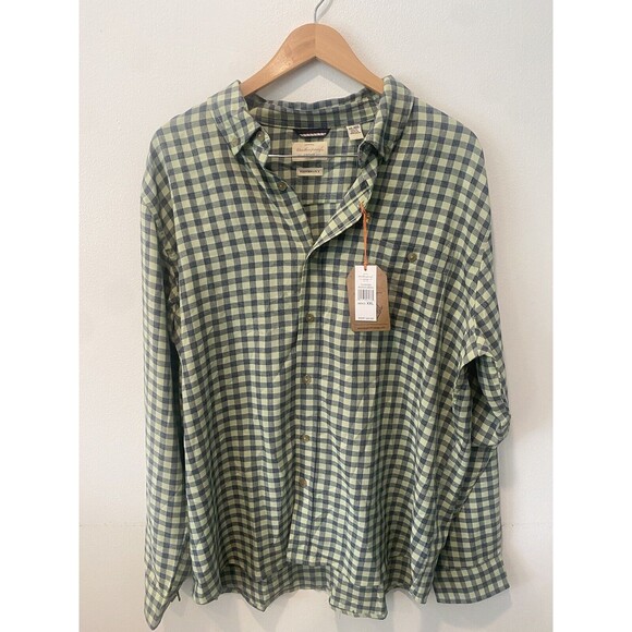 NWT Weatherproof Vintage Men's Green Long Sleeve Button Down Shirt Size XXL - Picture 1 of 9